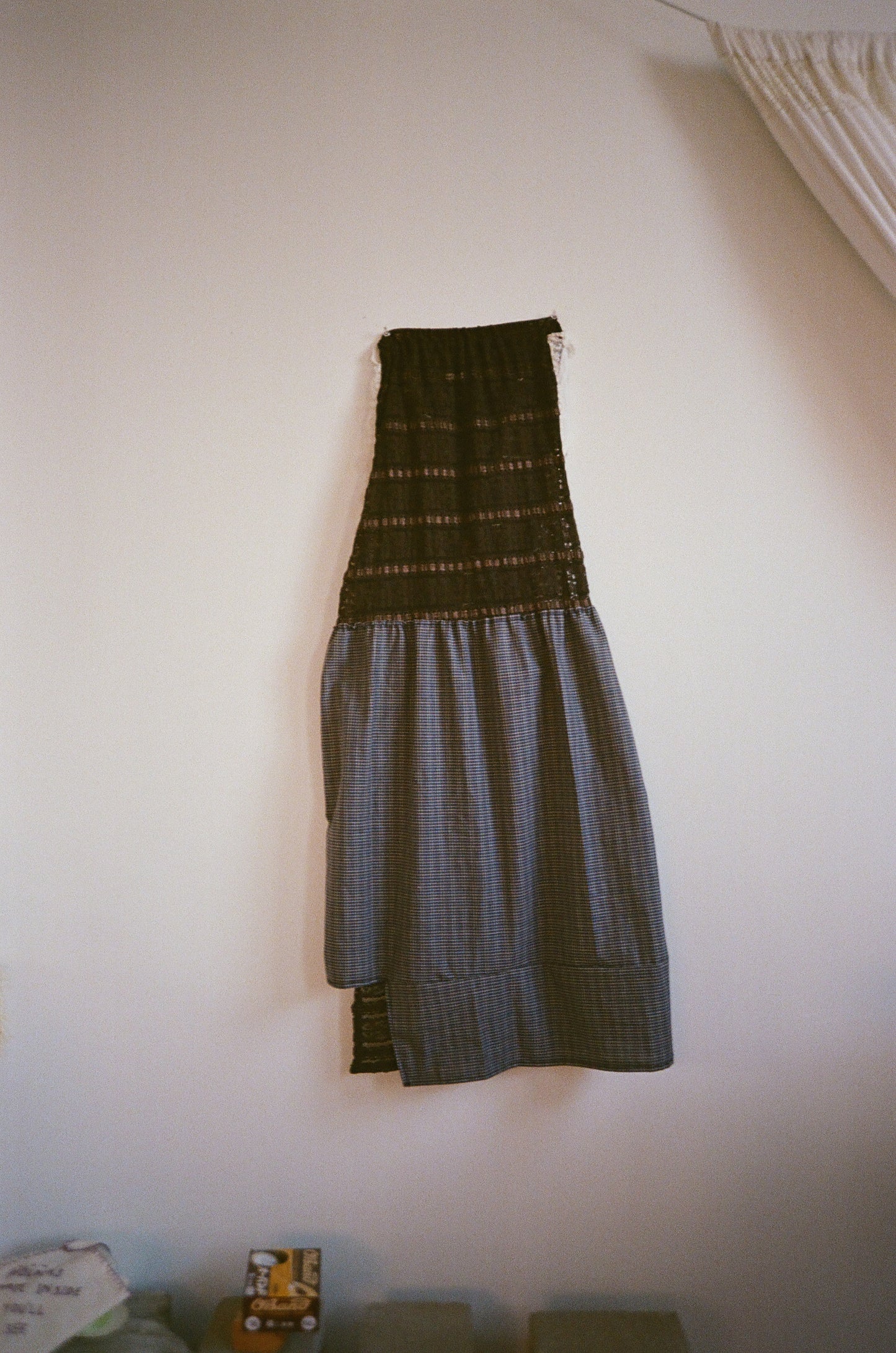 antique table runner tube top dress