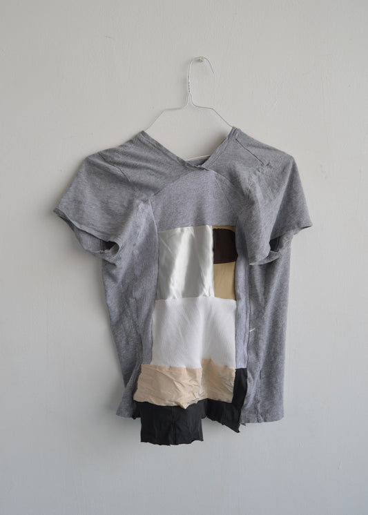 patchwork grey tee