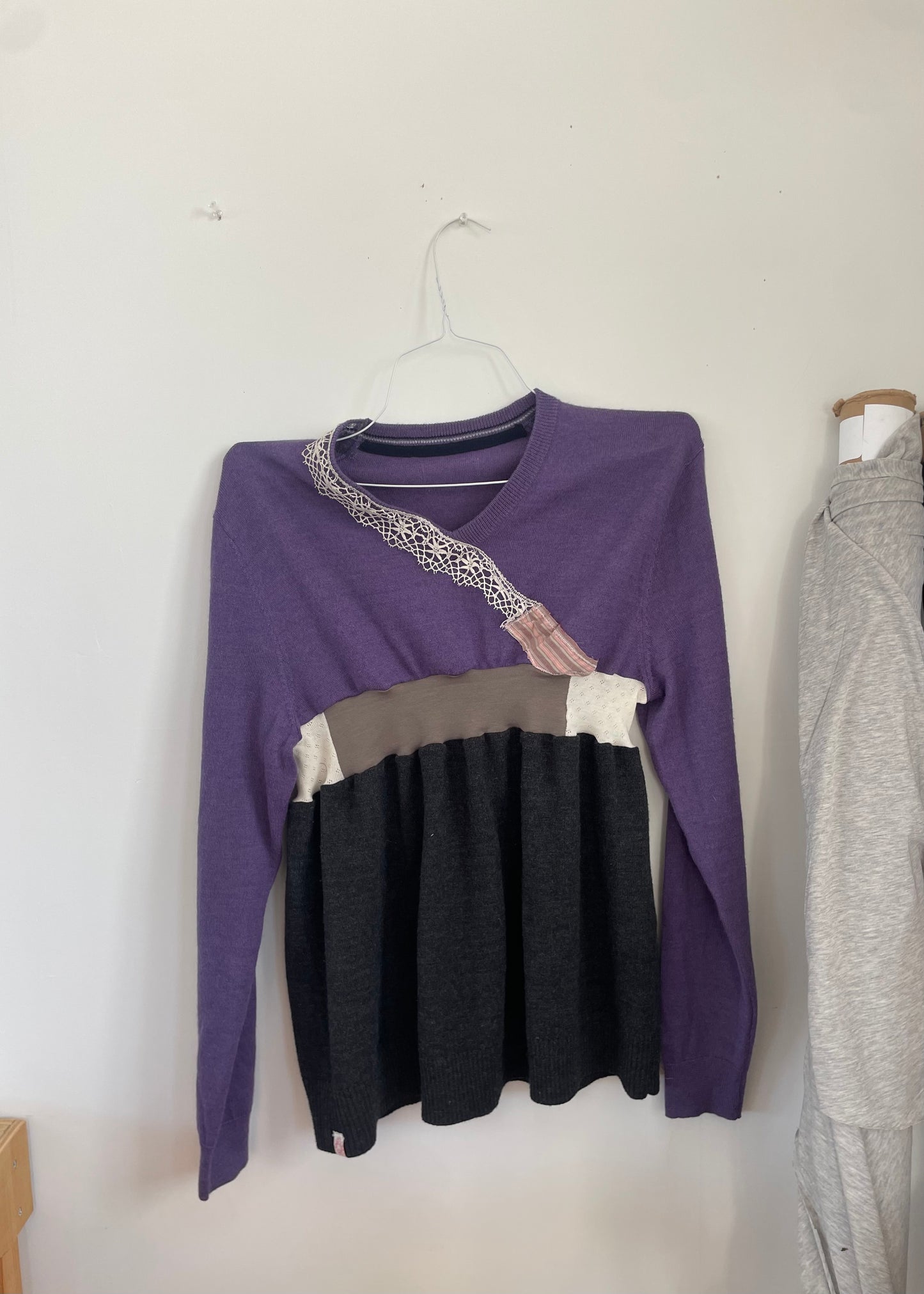 Antique lace sweater