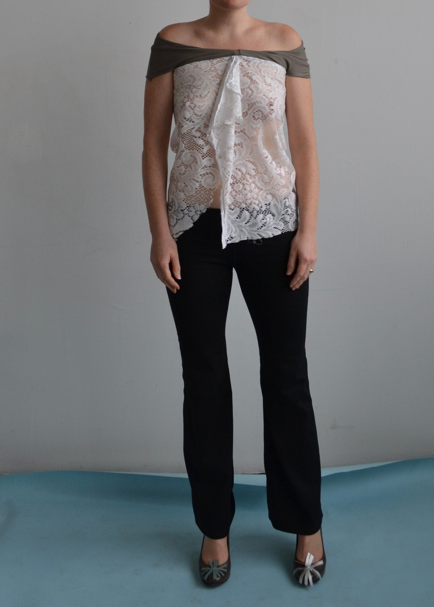 lace off the shoulder top