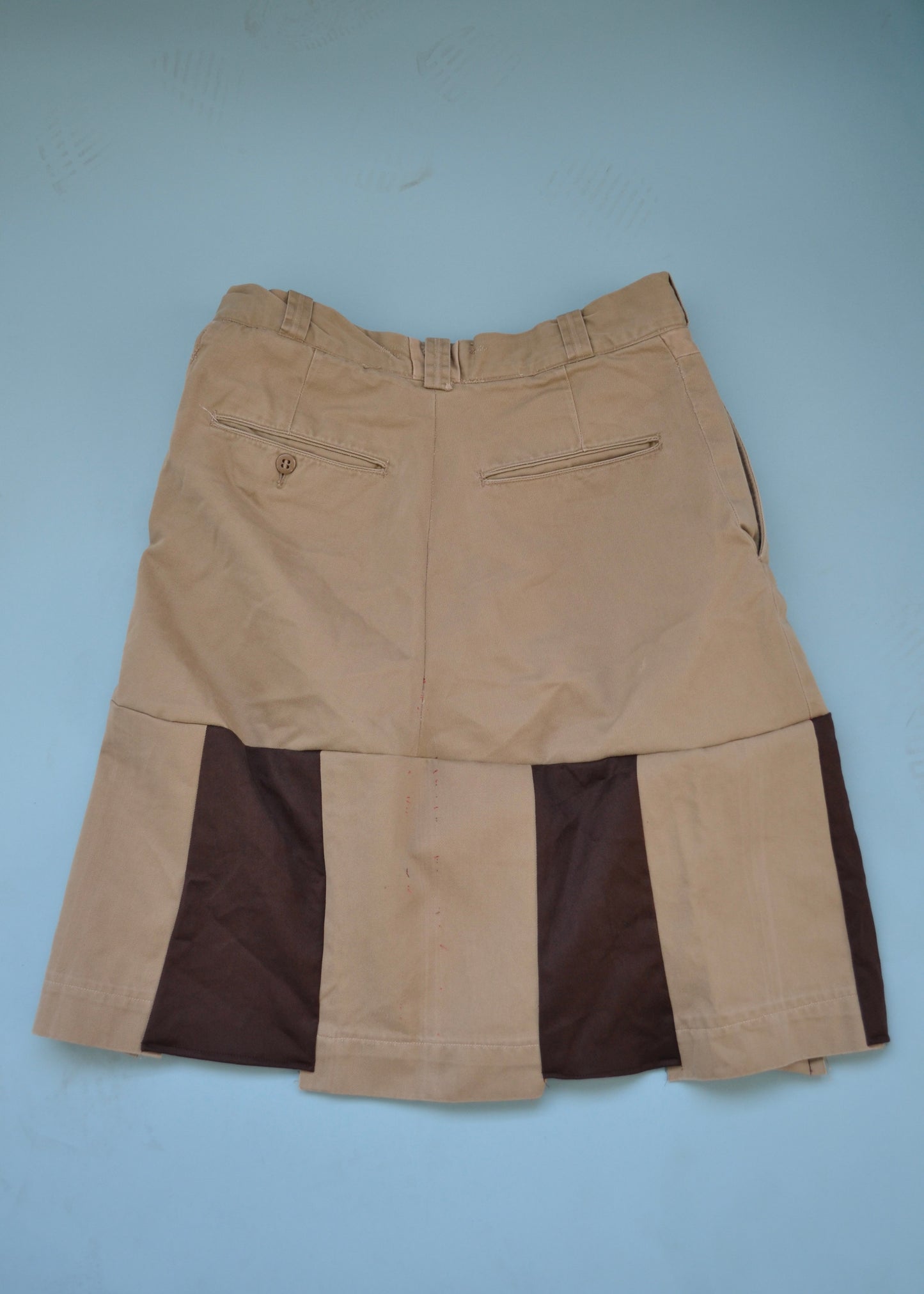 patch khaki skirt